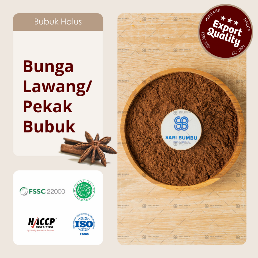 Bunga Lawang Pekak  Bubuk Staranise Powder 250gr Export 