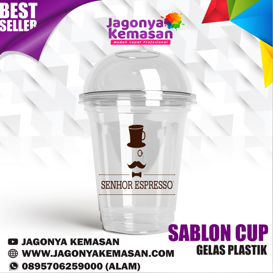 Wa 0895706259000 Percetakan Gelas Plastik Kediri