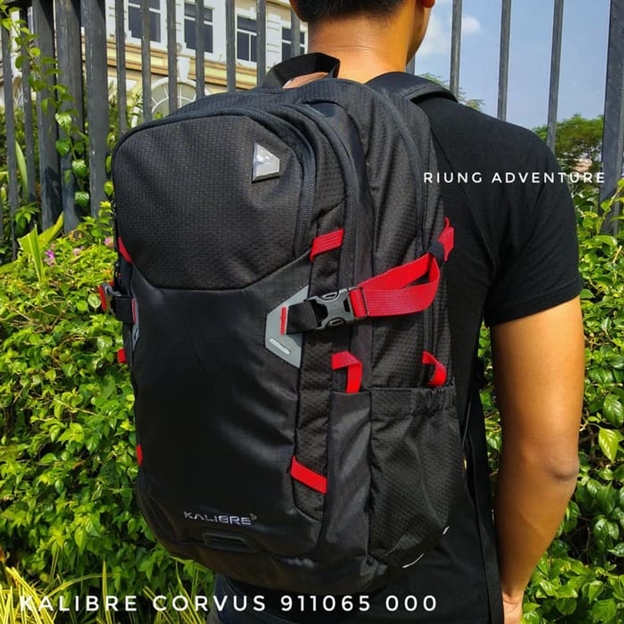 Tas Ransel laptop Kalibre  910650 Corvus Black Original