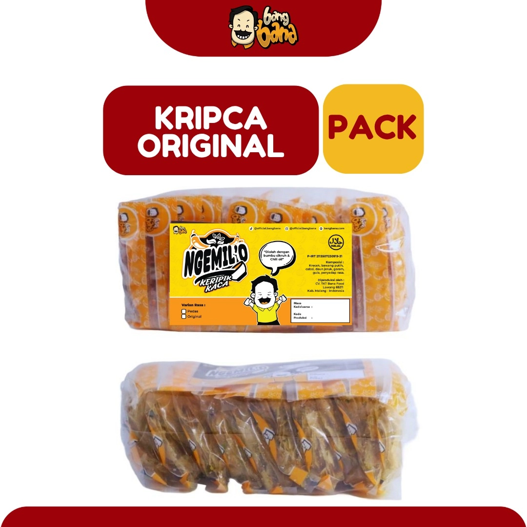 Ngemil'O Keripik Kaca Original 1 Pack isi 10 pcs