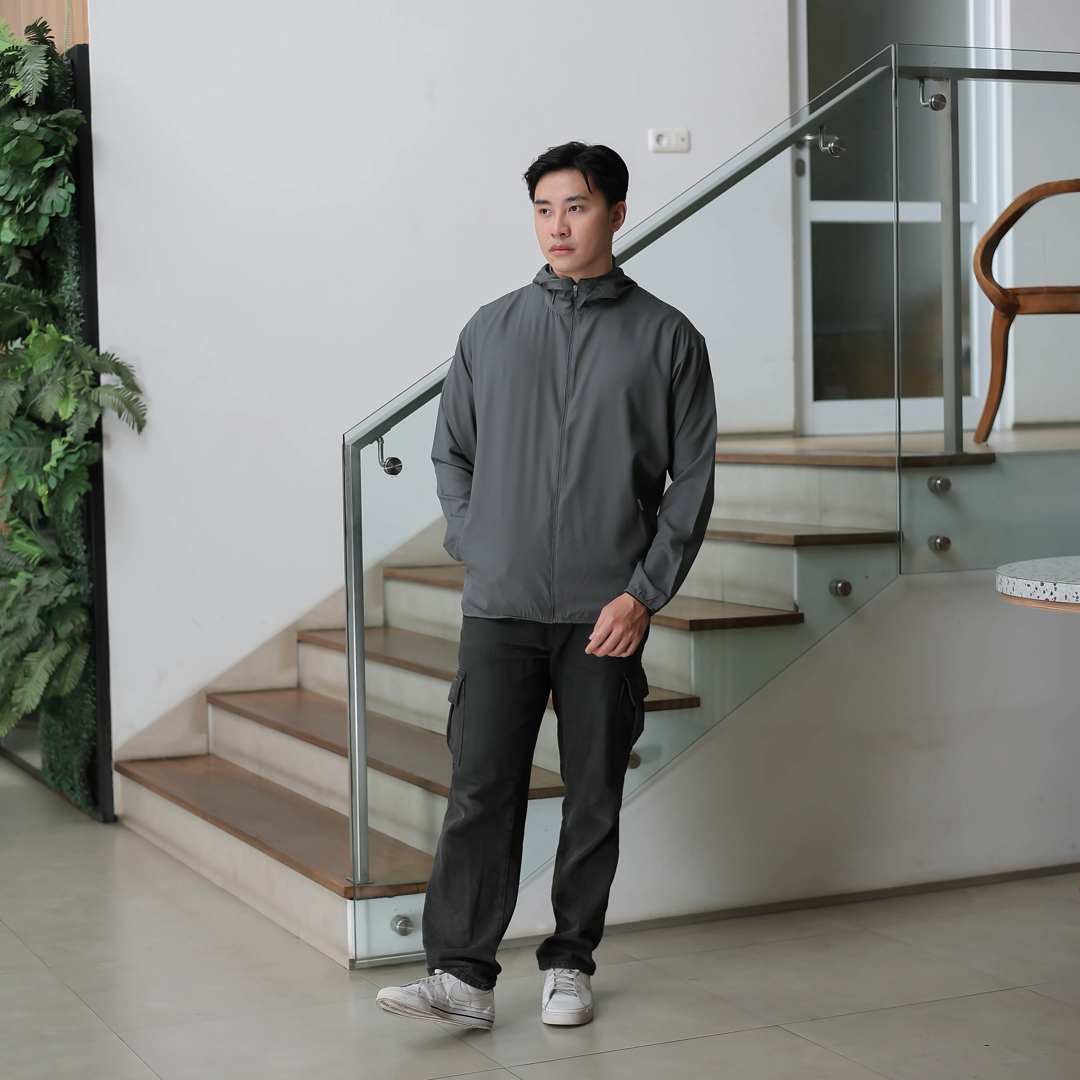 Troveast Cozy Daily Jacket Pocket Series Grey