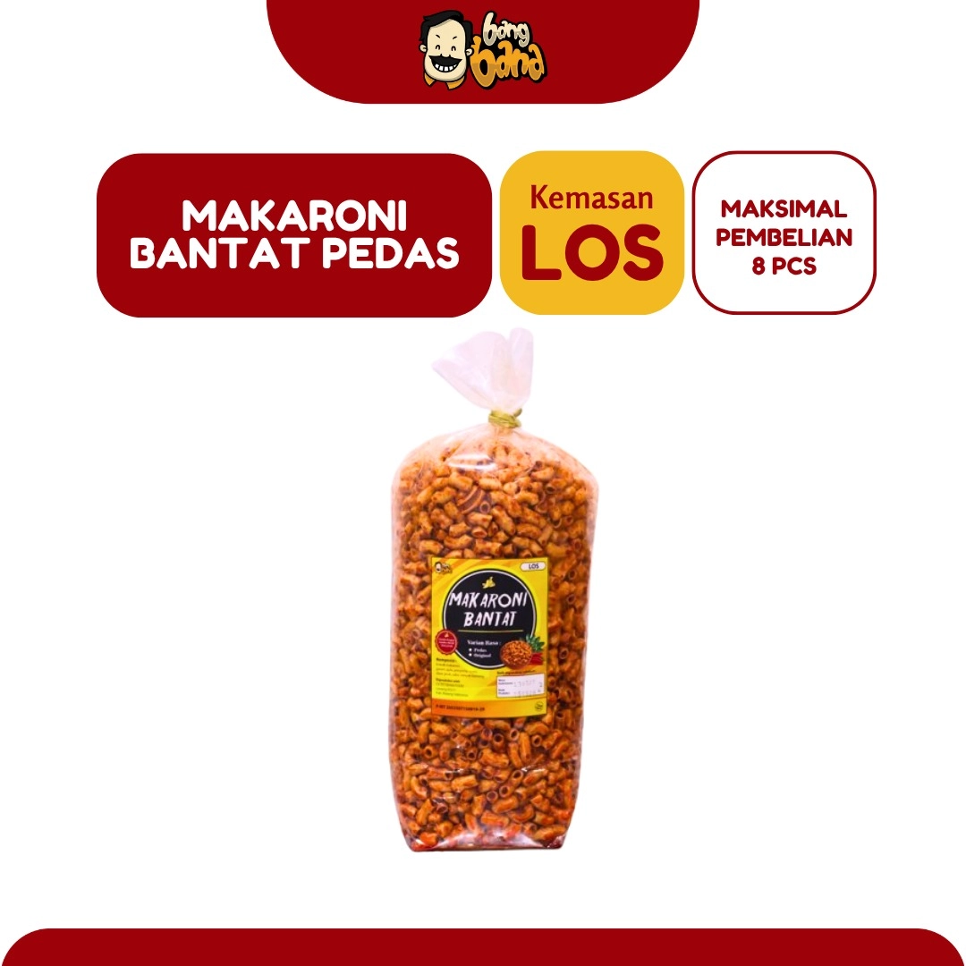 Makaroni Bantat Pedas Kemasan LOS 1,8kg