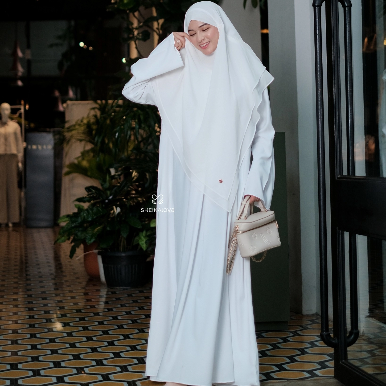 Abaya Hamida - Abaya saja (Dress UV Protection  Abaya untuk umroh Dress muslim wanita)