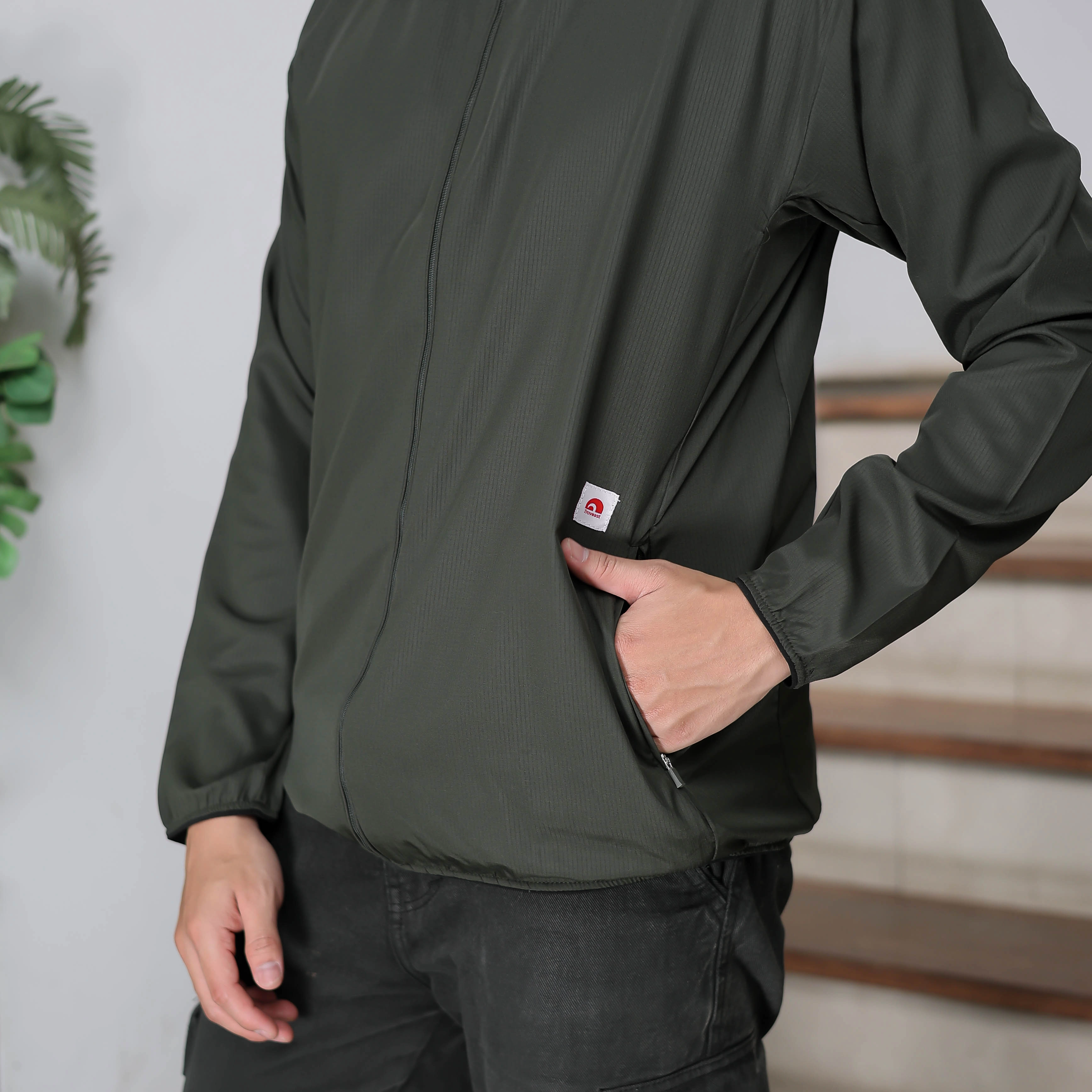 Troveast Cozy Daily Jacket Pocket Series Army