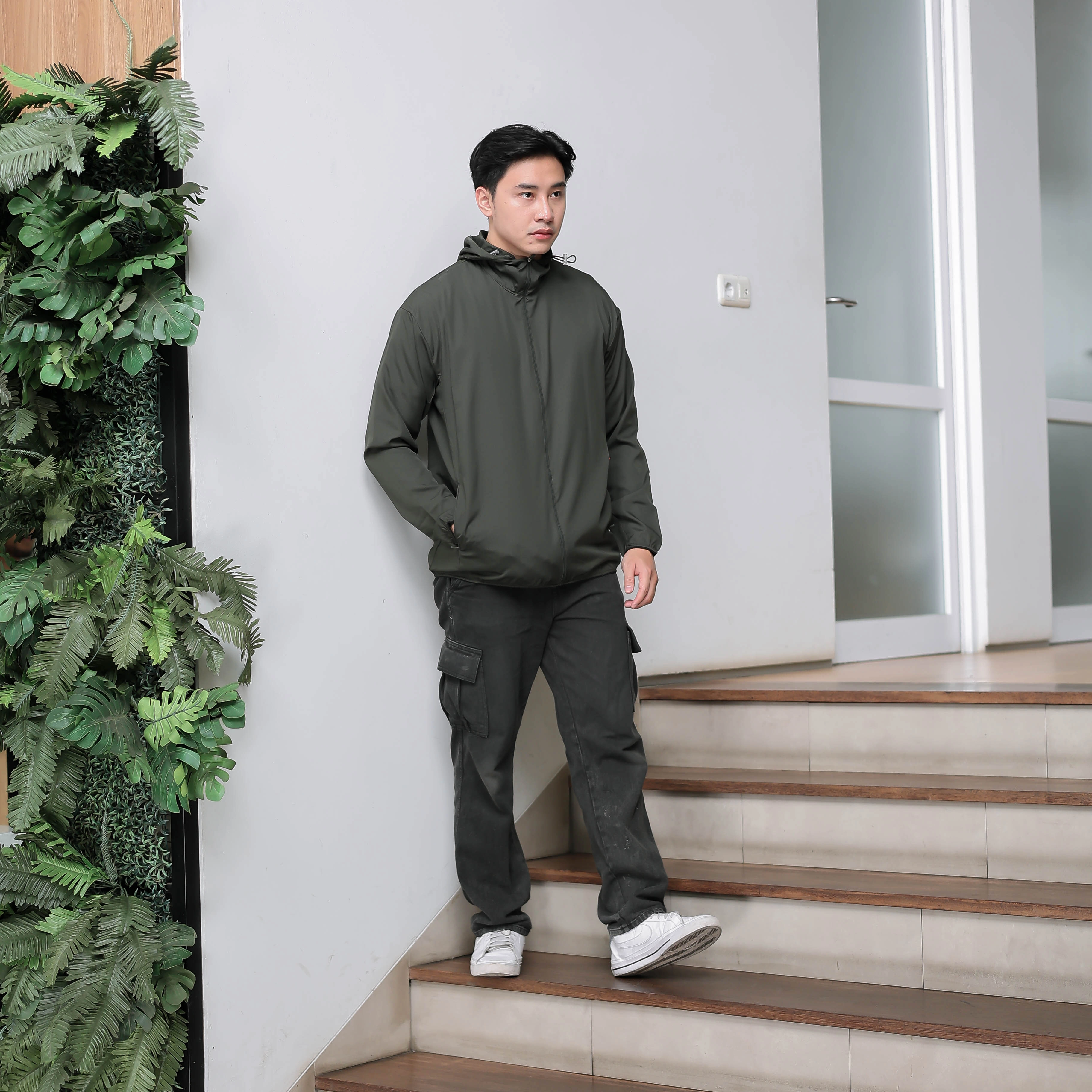 Troveast Cozy Daily Jacket Pocket Series Army