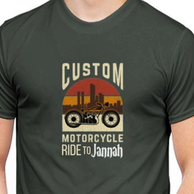 Custom MotorCycle Ride To Jannah Original dinclothe