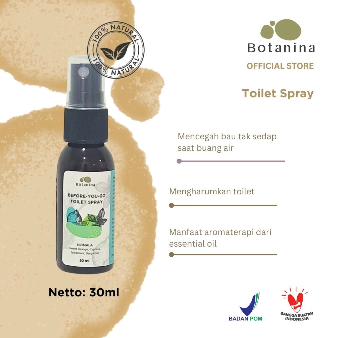 Botanina Nirmala Cleaning Series | Natural Food Grade Hand Sanitizer Spray Toilet Spray Sanitizer