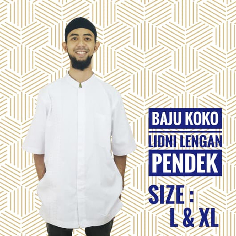  Baju  Koko Baju  Taqwa  Lidni Lengan  Pendek 