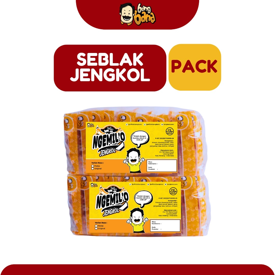 Ngemil'O Kerupuk Seblak Jengkol 1 Pack isi 10 pcs