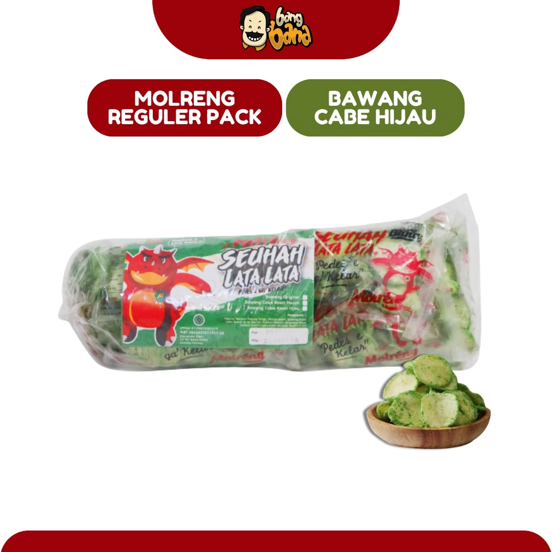 Molreng Seuhahlatalata Rasa Bawang Cabai Hijau Kemasan Reguler 1 Pack isi 11 Pcs