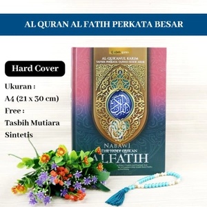 Al Quran Al Fatih Tafsir Perkata & Tajwid Ukuran Besar A4 FREE 1pcs Tasbih