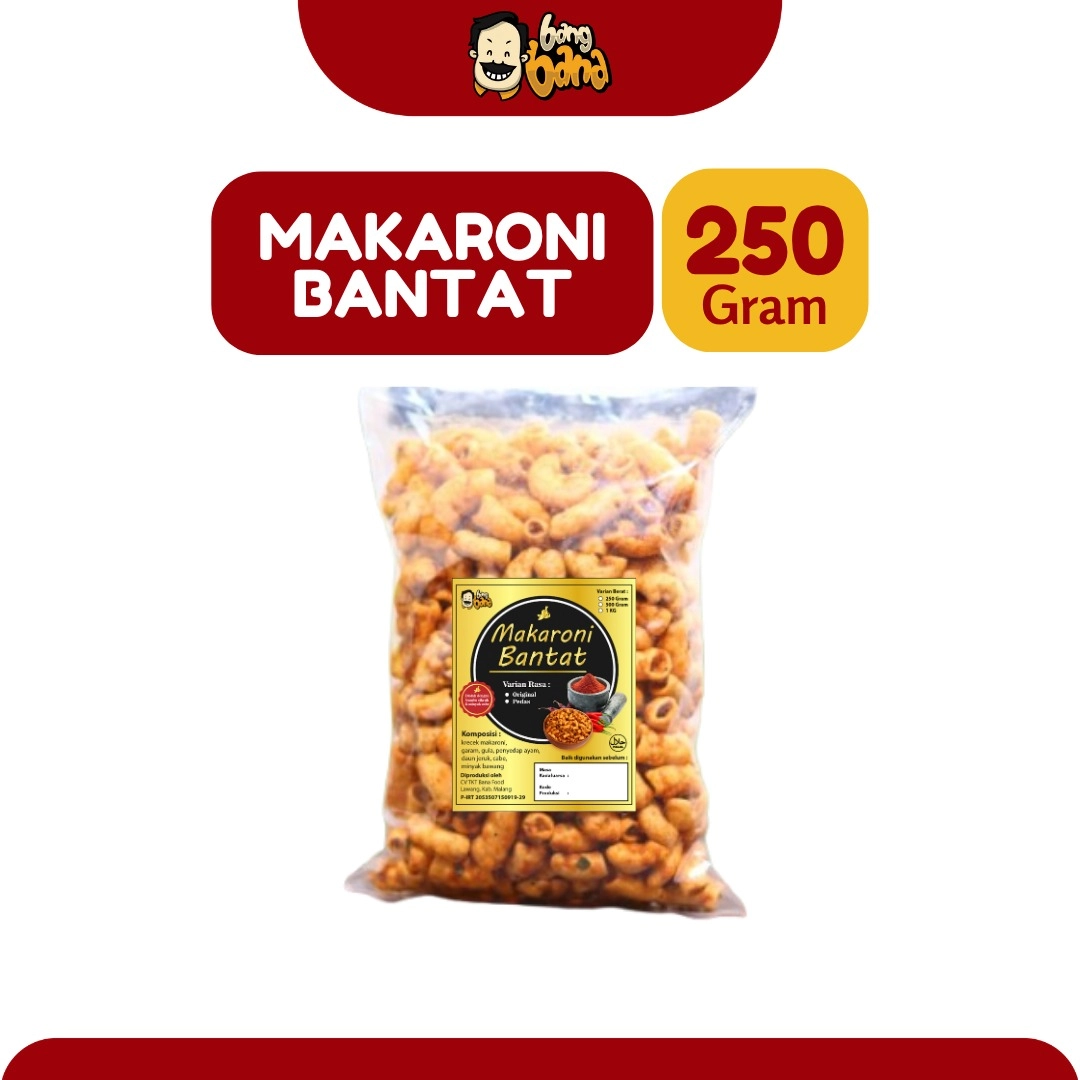 Makaroni Bantat Pedas 250gr