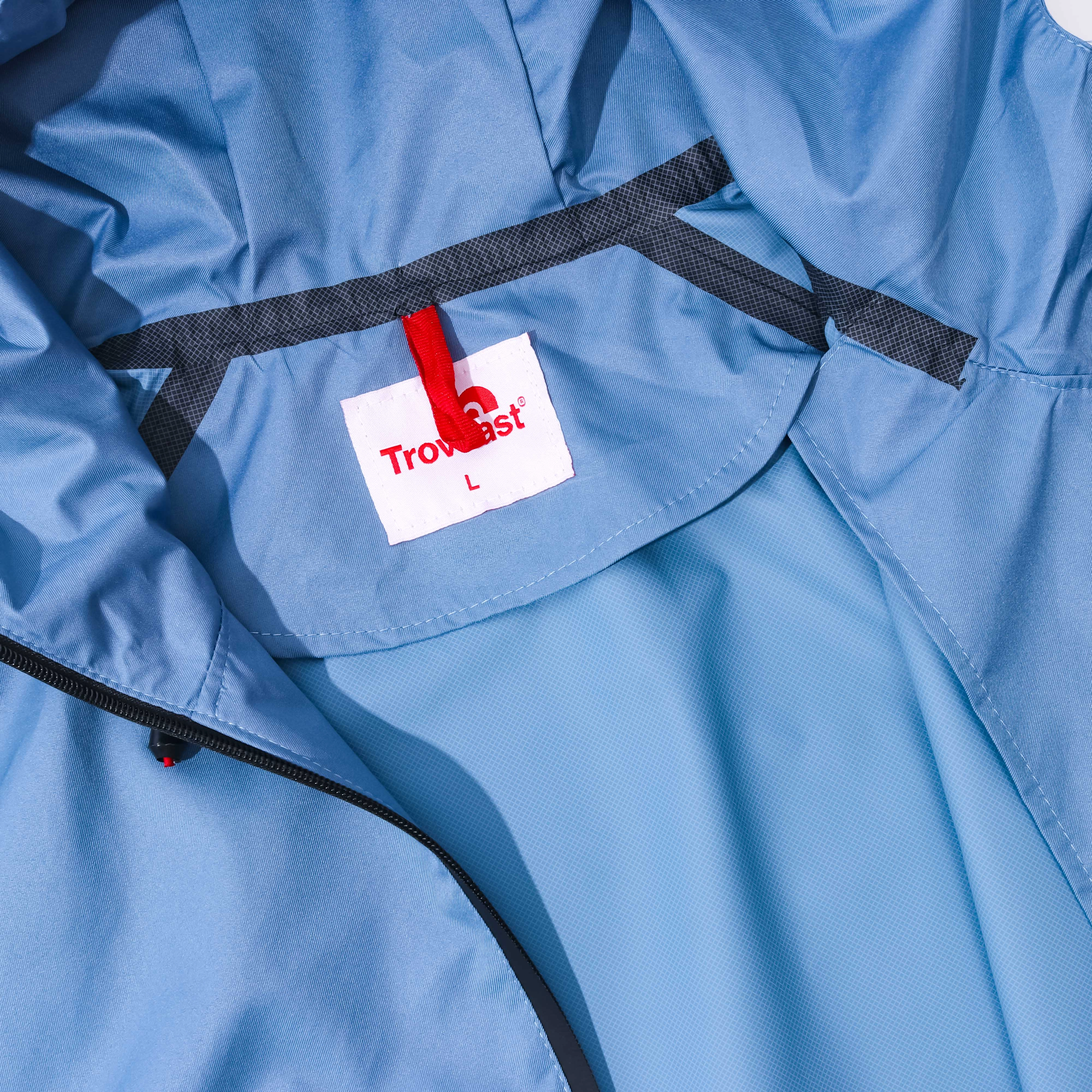 Troveast Urban Waterproof Rain Jacket Pocket Series Faded Denim