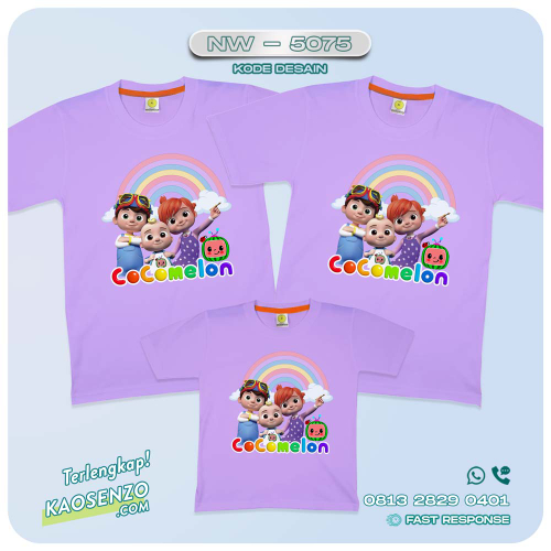 Kaos Couple Keluarga Cocomelon | Kaos Family Custom | Kaos Cocomelon - NW 5075