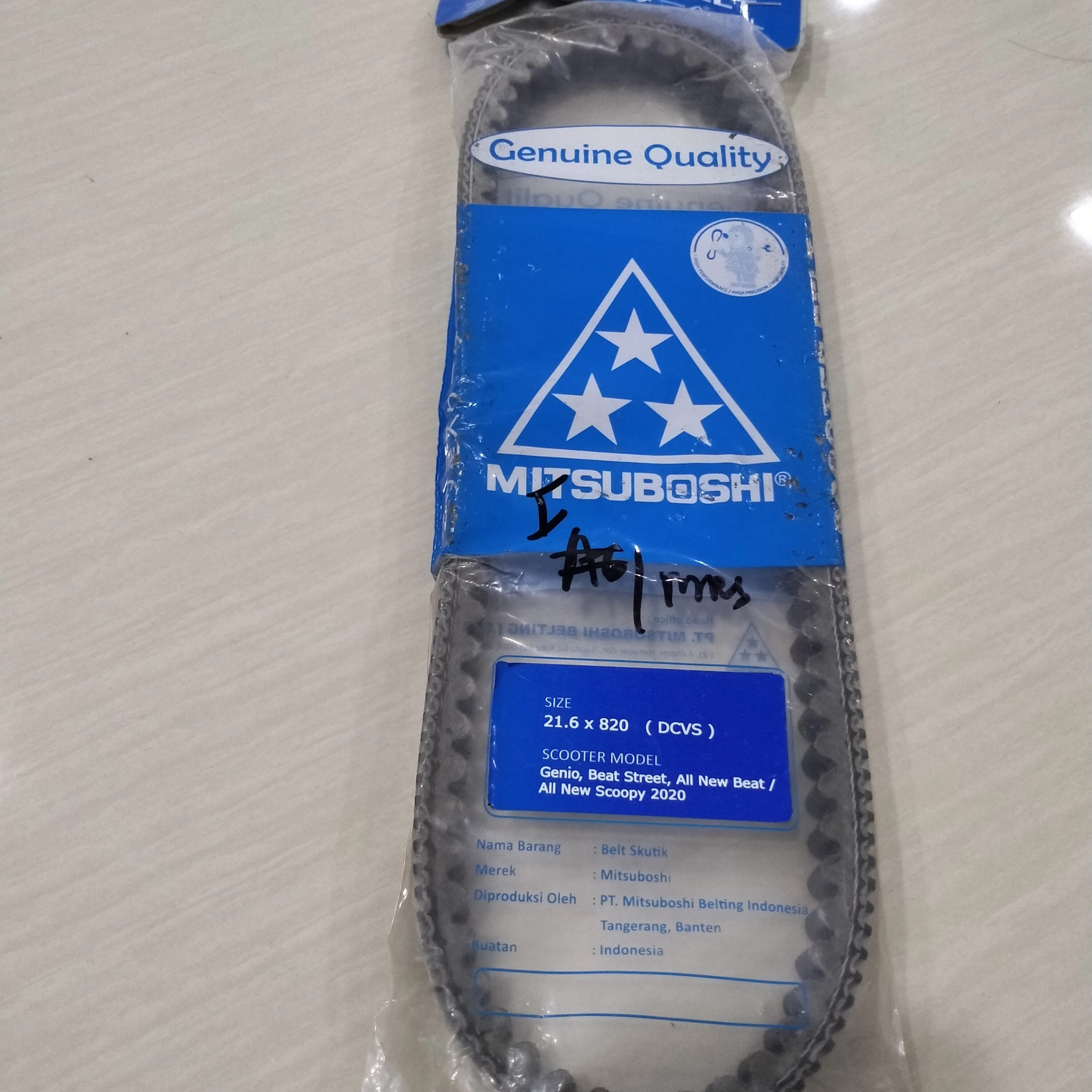 Tali Kipas Honda Genio Mitsuboshi
