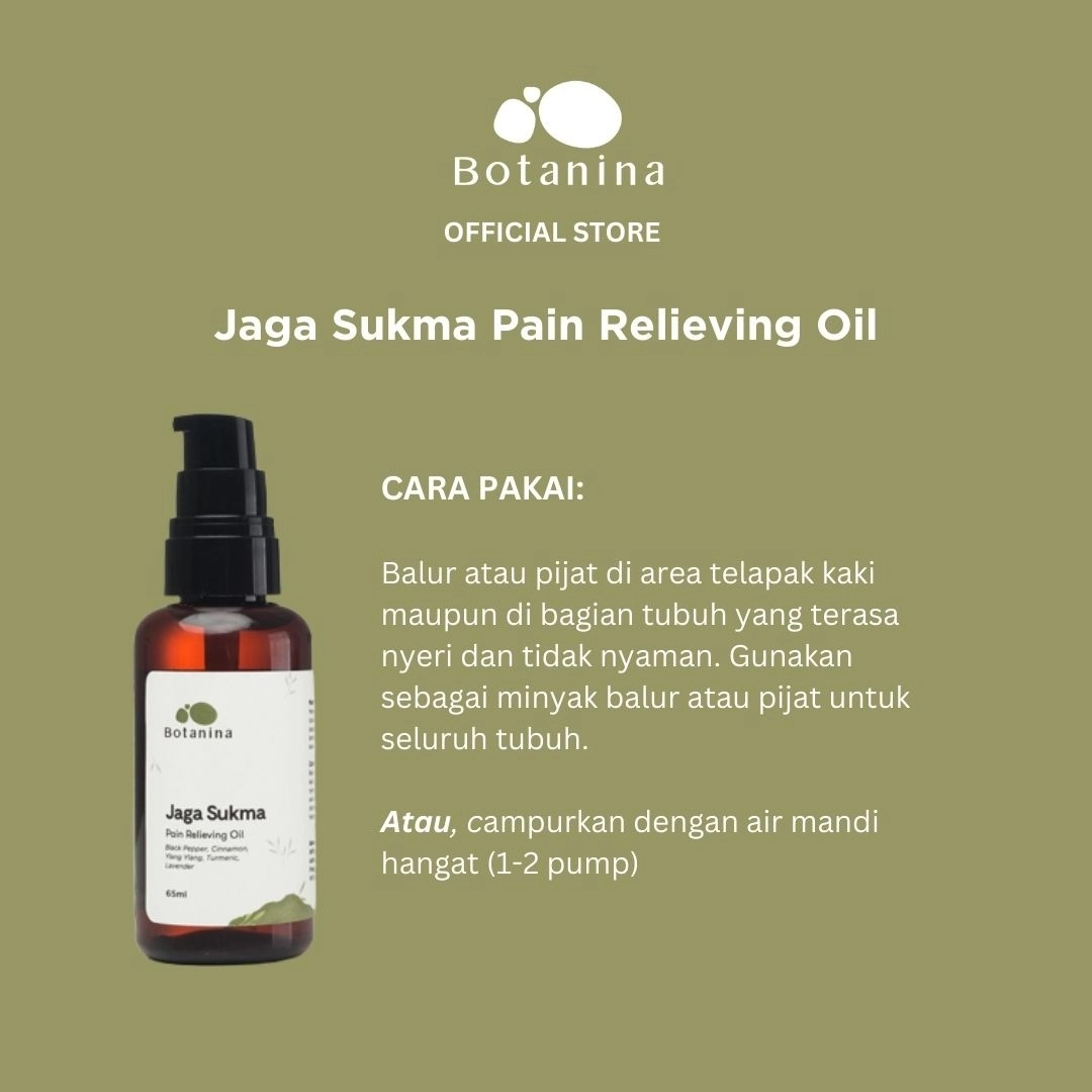 Botanina Jaga Sukma Comforting Oil | Pain Relieving Minyak Balur Masuk Angin Pijat Roll On