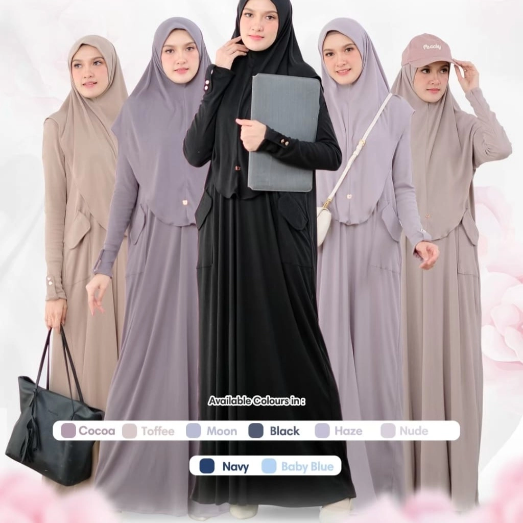 Sheika Hijab || Abaya Knit - Abaya Aileen (abaya saja)