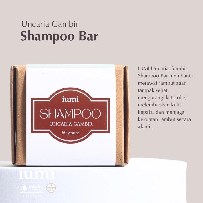 Uncaria Gambir Shampoo Bar Untuk Rambut Rontok Ketombe Wangi Awet 