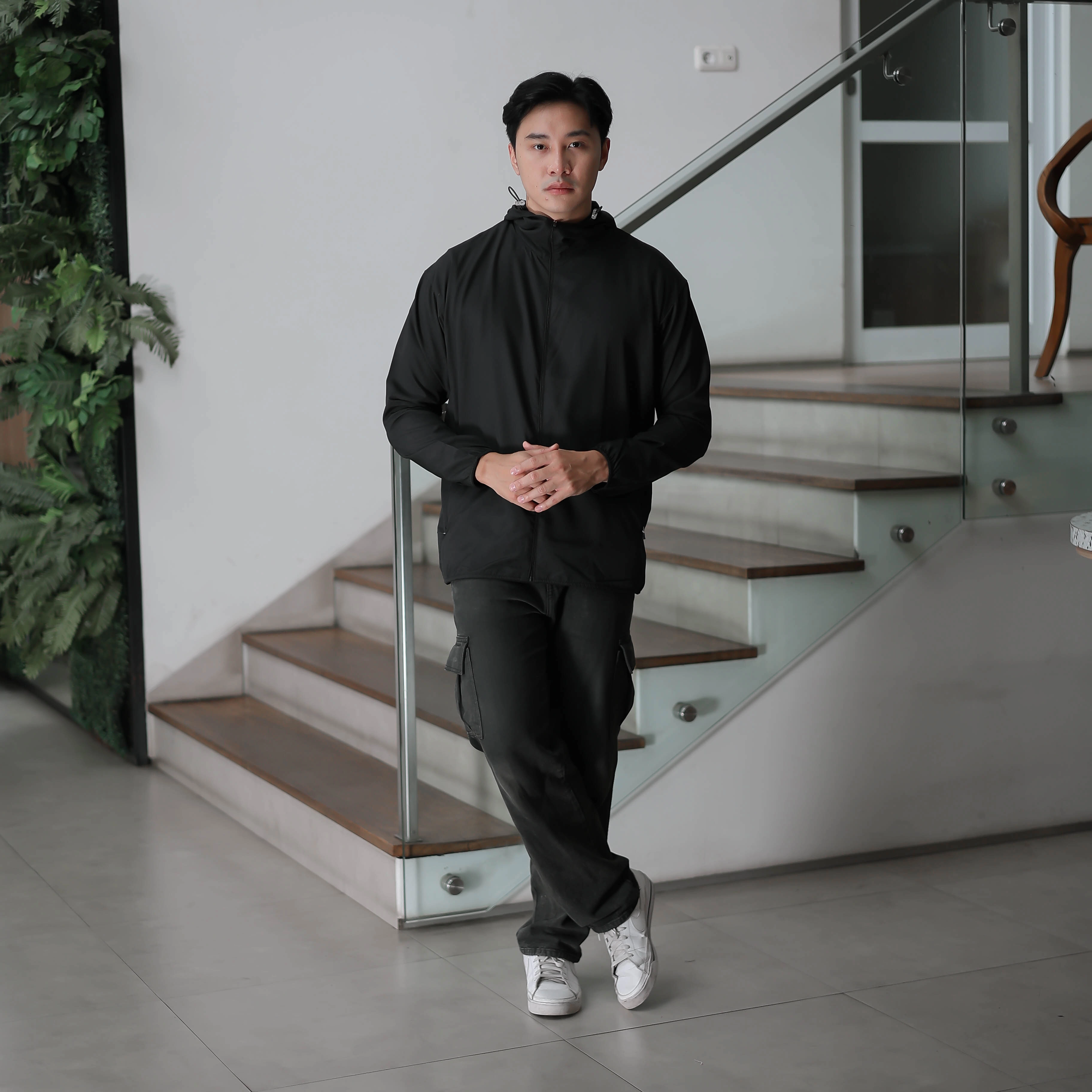 Troveast Cozy Daily Jacket Pocket Series Black