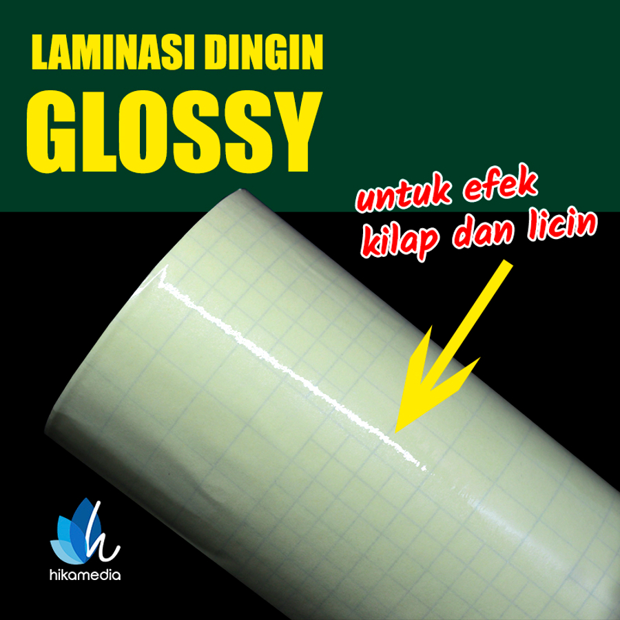  Bahan Laminasi  Dingin GLOSSY 1 ROL 31cm x 45 meter 