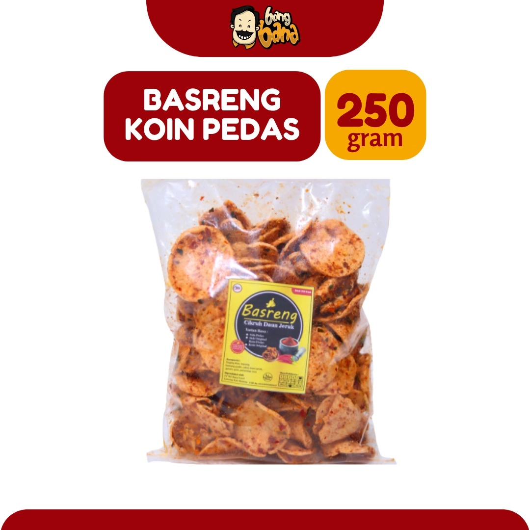 Basreng Koin Pedas 250gr