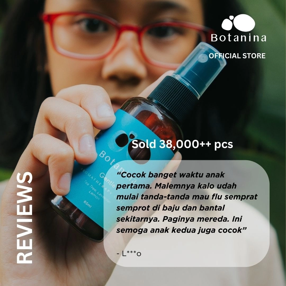 Botanina Gentle & Breezy Aromatherapy Spray | Redam Cold Cough Flu Batuk Pilek