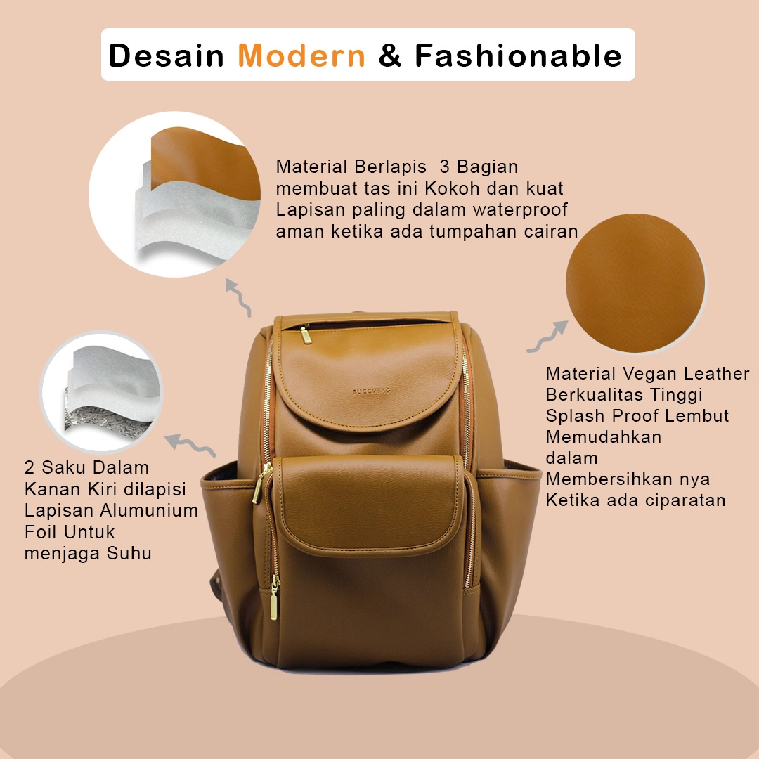 Tas Bayi Ransel backpack diaperbags Caramel Pack 