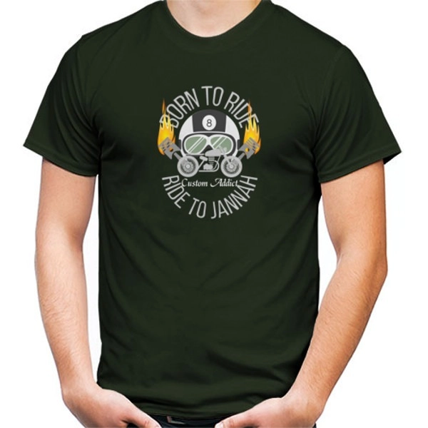 Born To Ride Ride To Jannah T shirt  