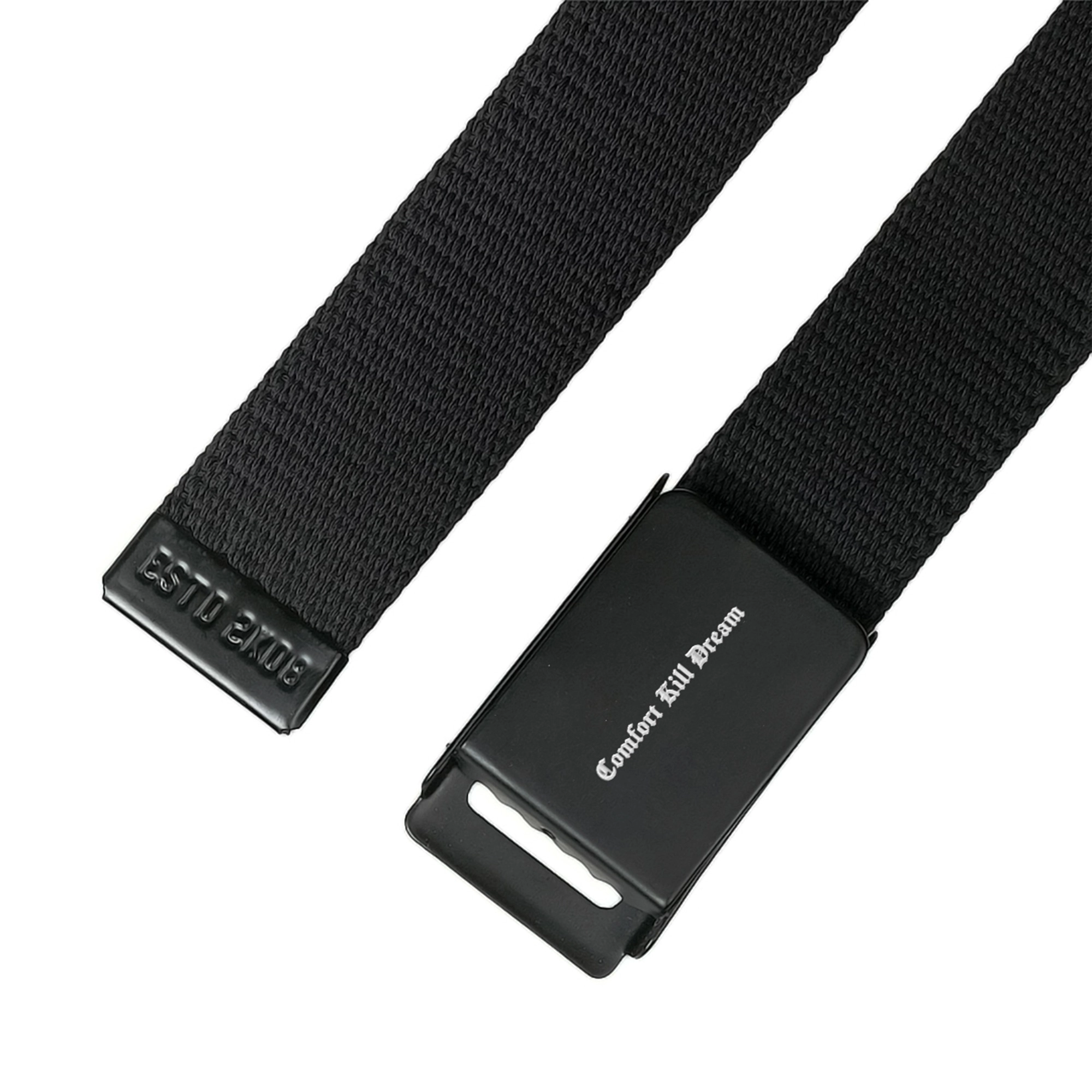 Ikat Pinggang Kanvas Webing Distro Original Langky Belt UDPR COMFERTO Hitam Putih Abu