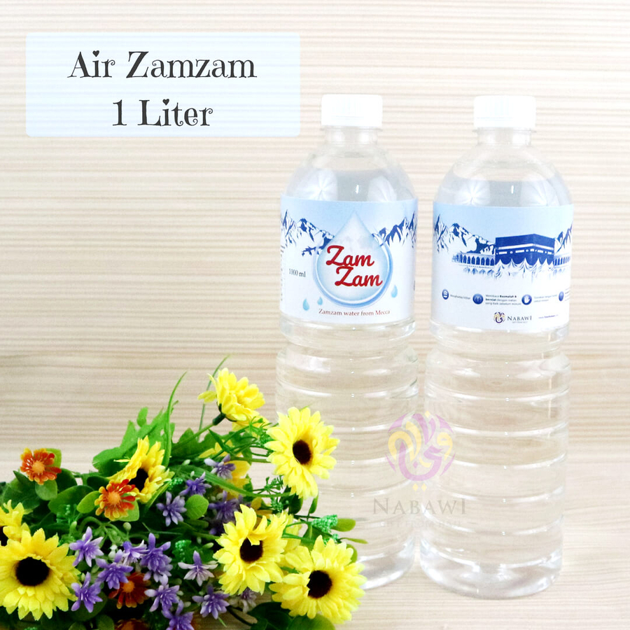  Air  Zam Zam 1 Liter Kemasan Botol  100 Asli Oleh Oleh 