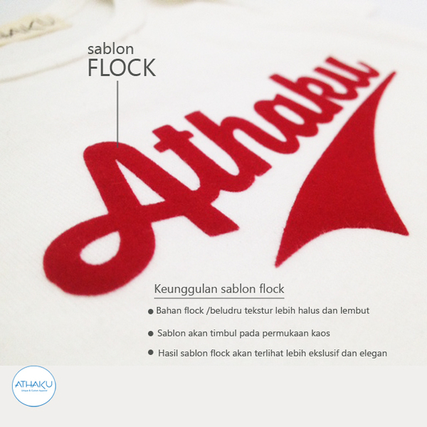  Sablon  Flock ATHAKU