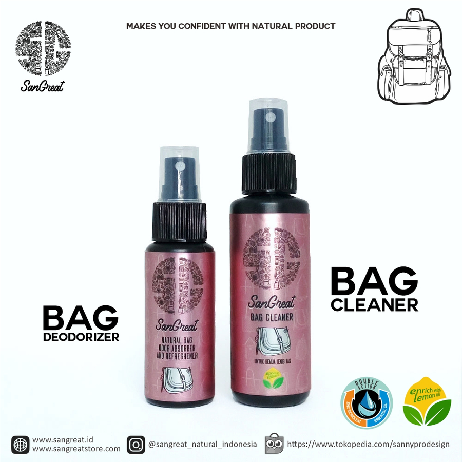 Paket Bag Cleaner & Bag Deodorizer