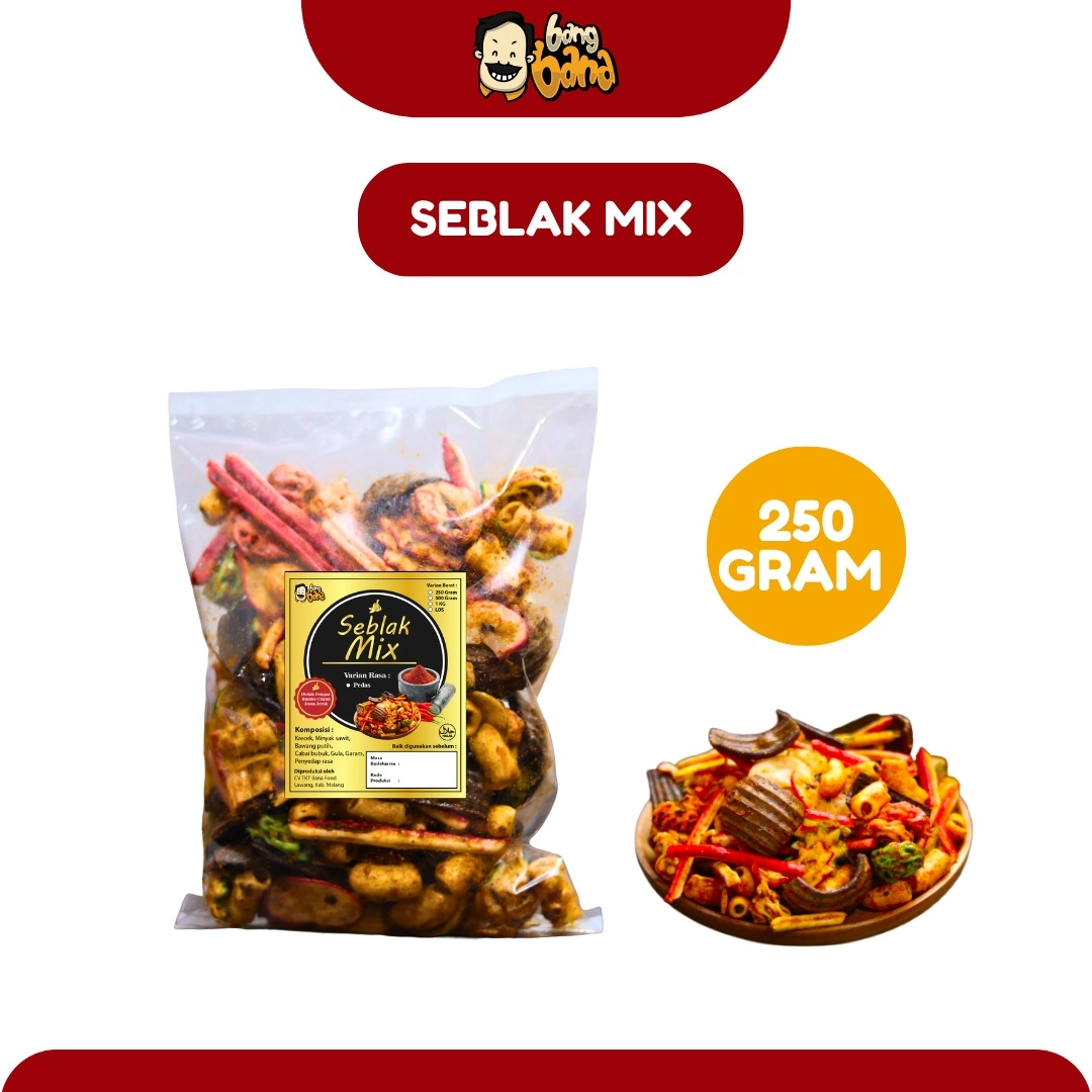 Kerupuk Seblak Mix 250gr