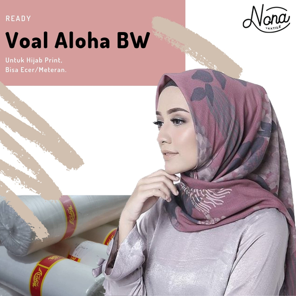 Rekomendasi Kain Untuk Jilbab Printing Nona Textile