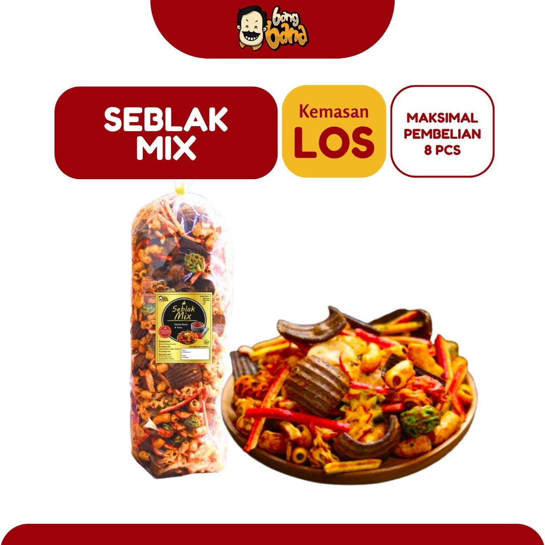 Kerupuk Seblak Mix Kemasan LOS 1,8kg