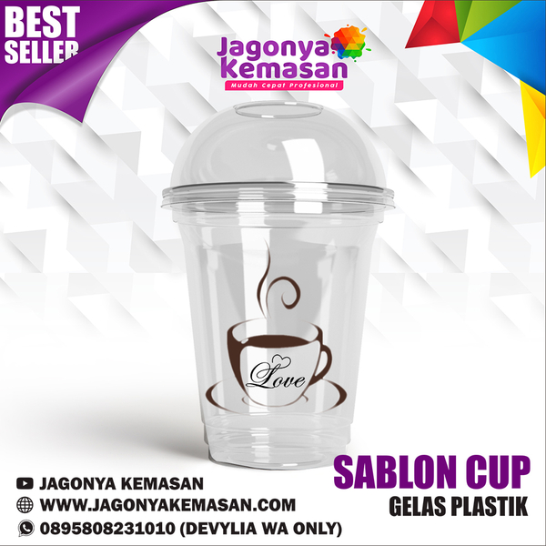 Wa 0895808231010 Cetak  Sablon Cup Plastik  Tulungagung 