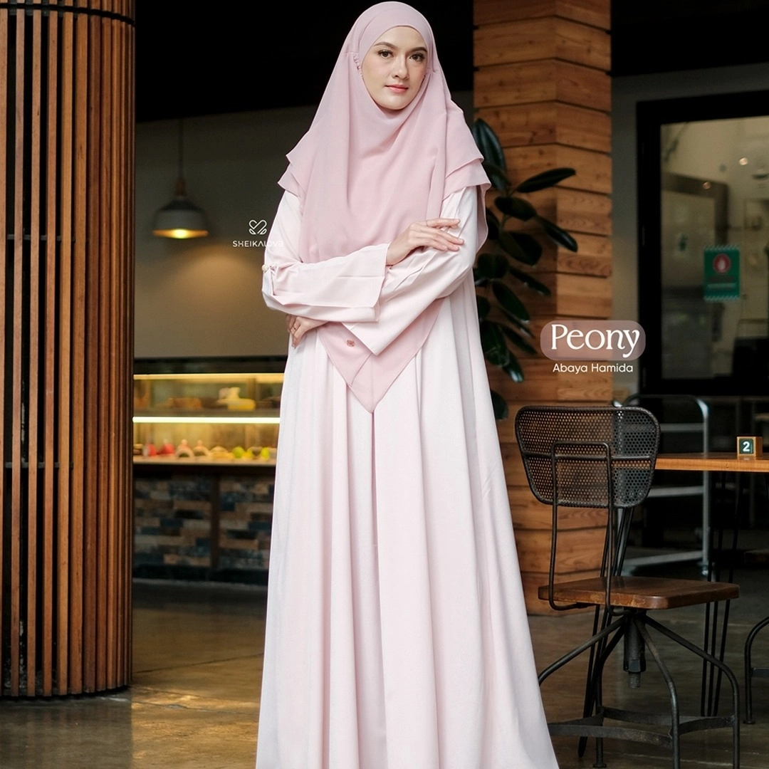 Abaya Hamida - Abaya saja (Dress UV Protection  Abaya untuk umroh Dress muslim wanita)