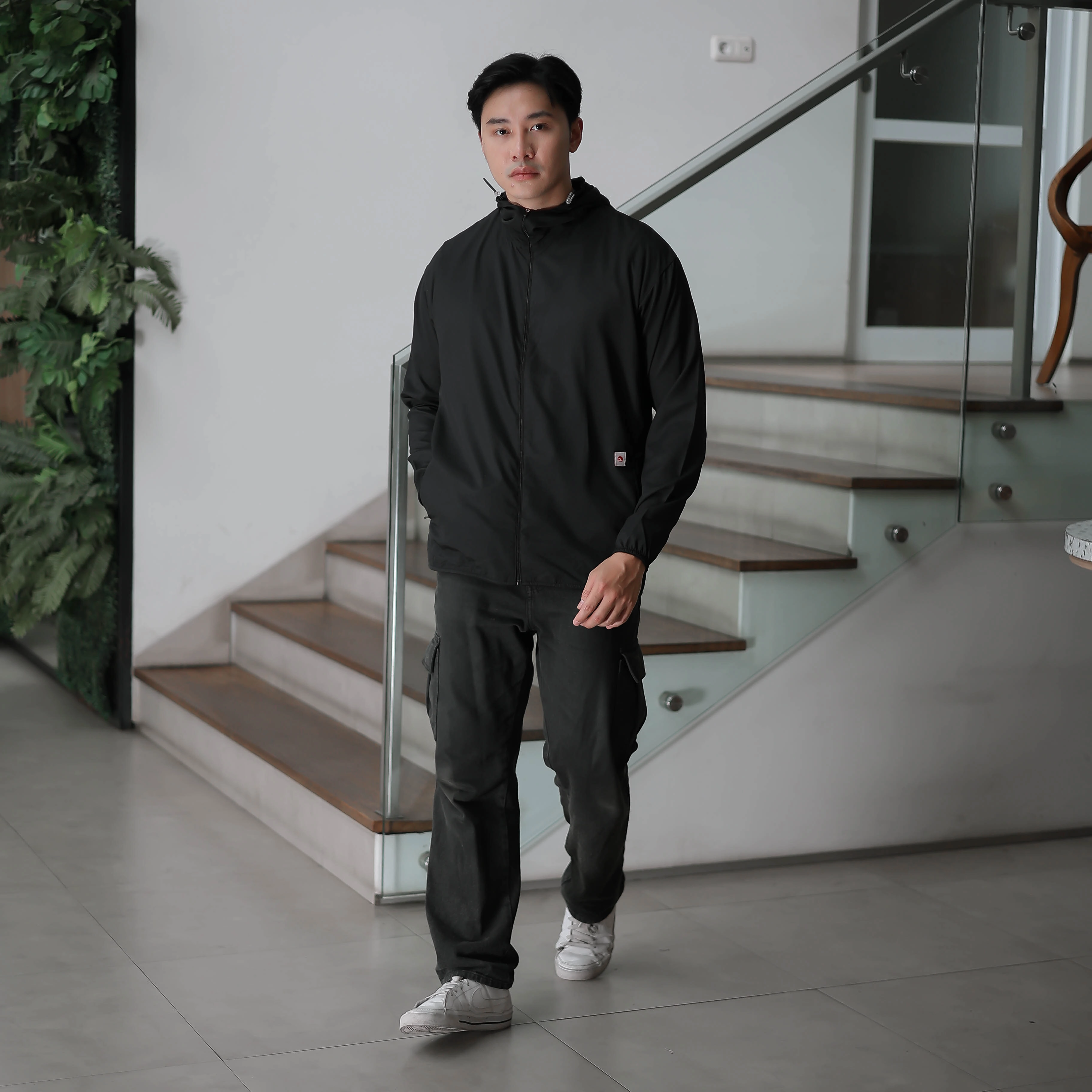Troveast Cozy Daily Jacket Pocket Series Black