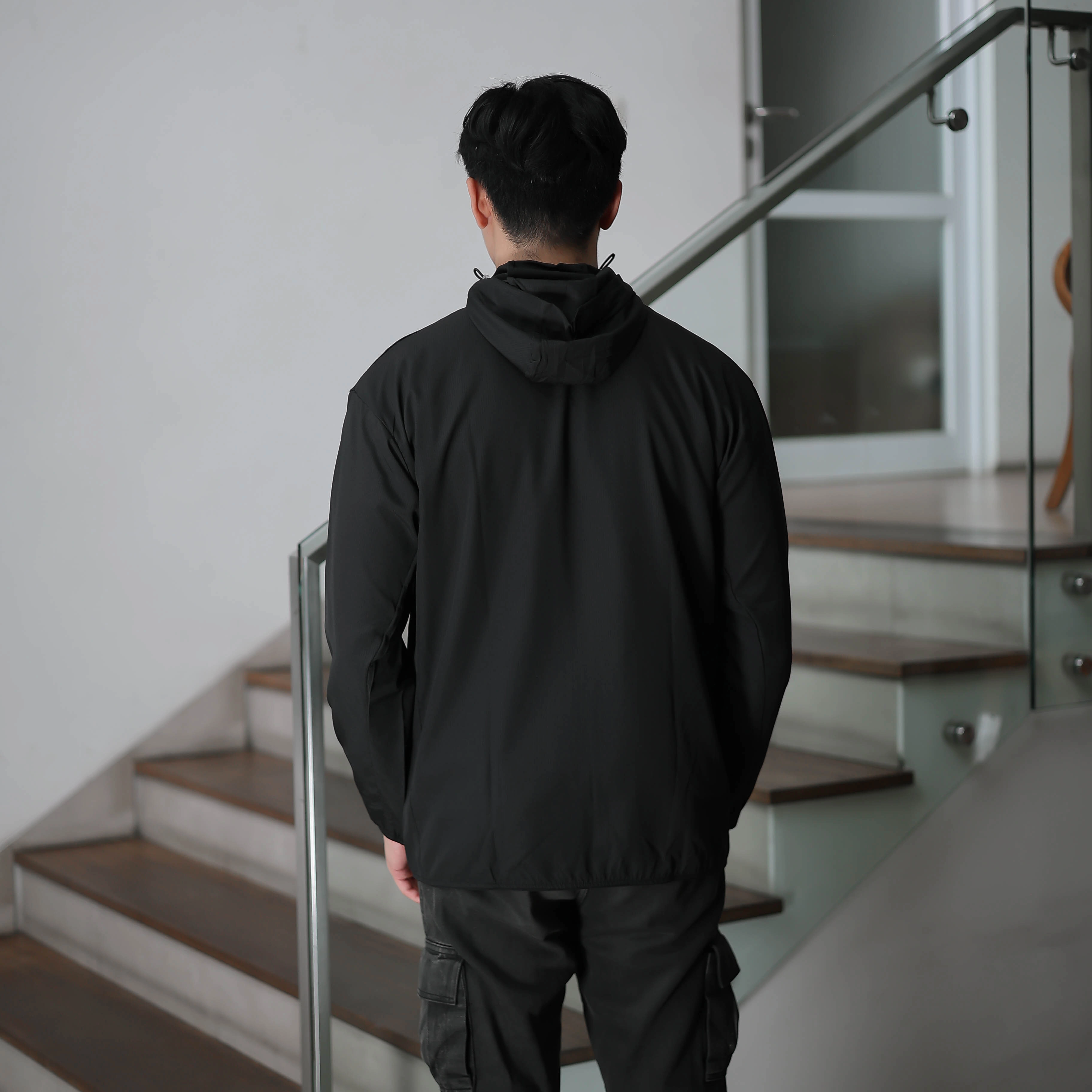 Troveast Cozy Daily Jacket Pocket Series Black