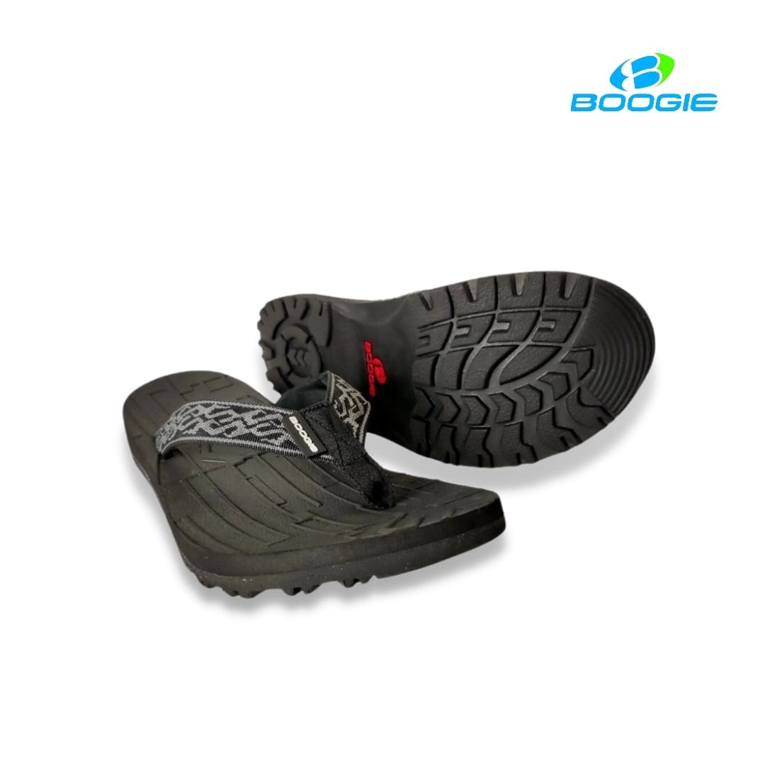 Sandal Jepit Pria - Enggano Boogie Motif Abu 