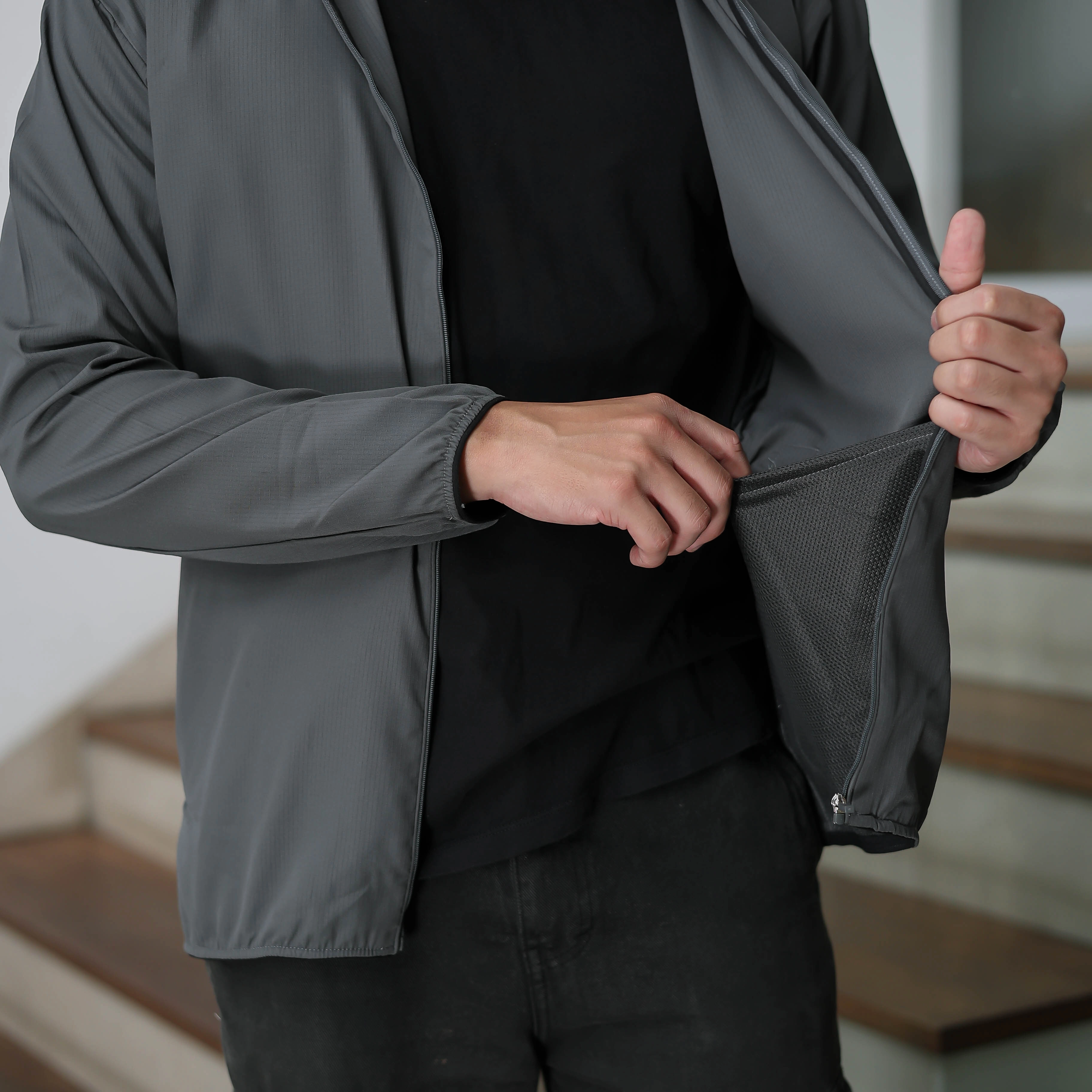 Troveast Cozy Daily Jacket Pocket Series Grey