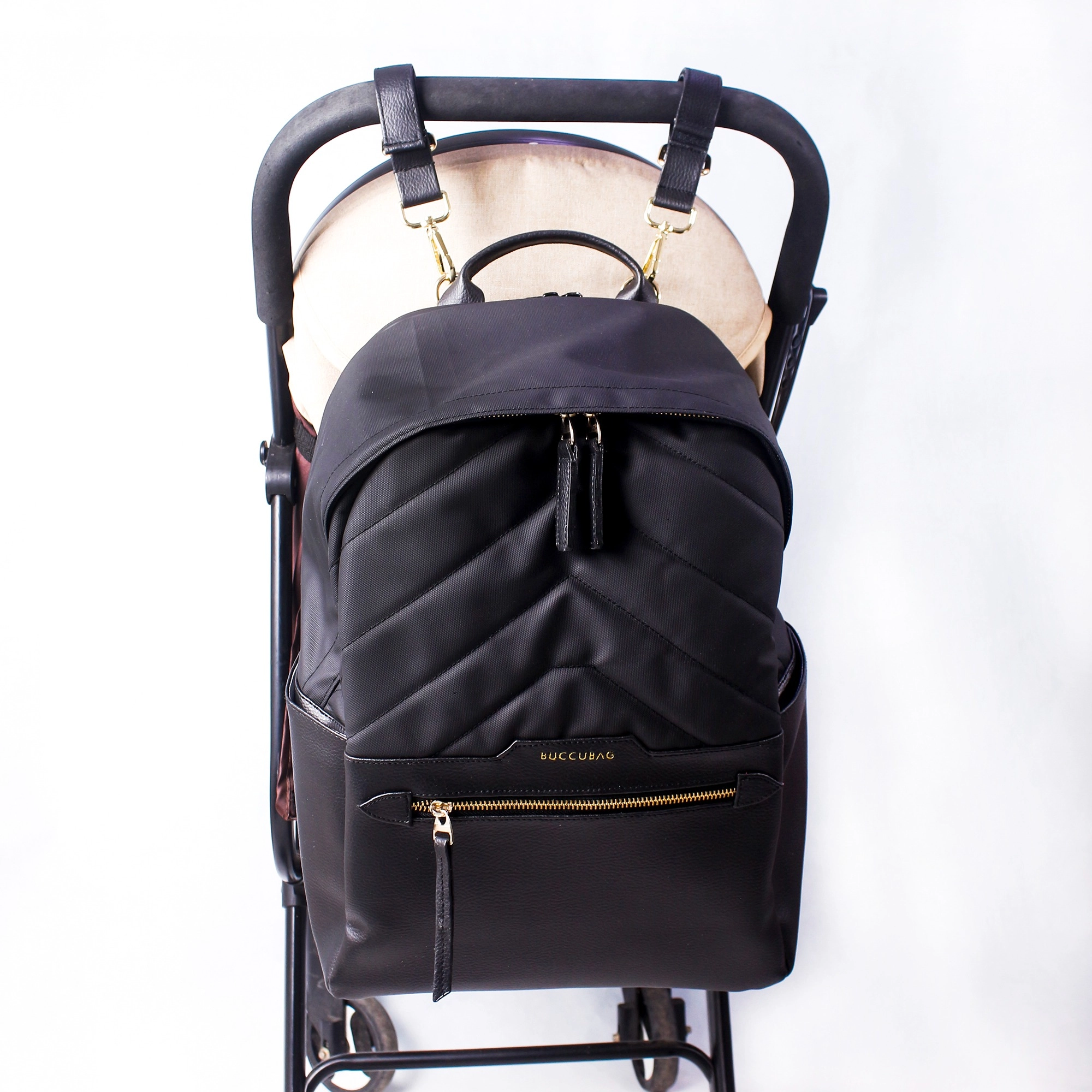 Buccubag Tas Perlengkapan Bayi Medium Ransel diaperbag blackquido