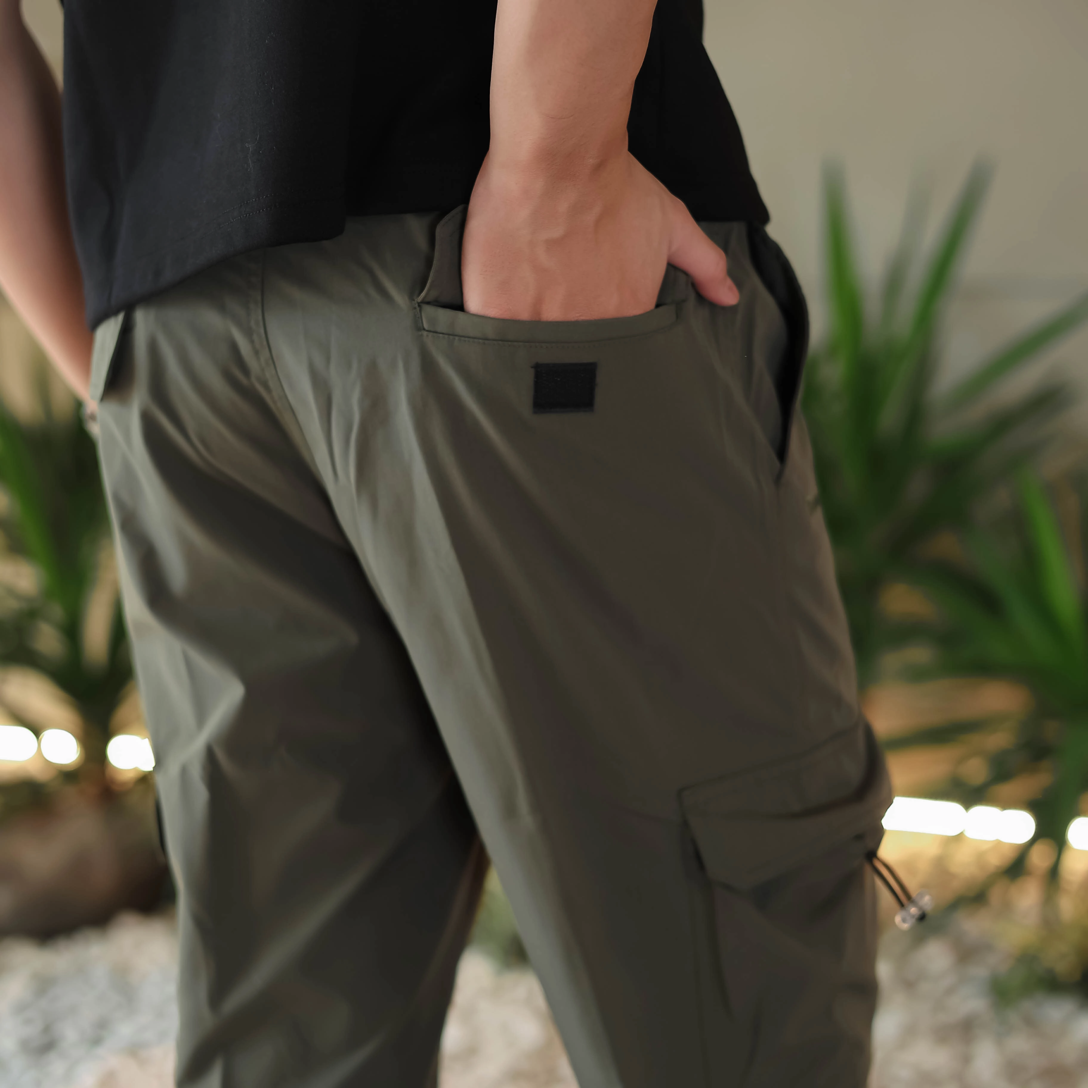 Troveast Celana Panjang Trackpants Daily Cargo Ripstop Stretch Army Slim Fit