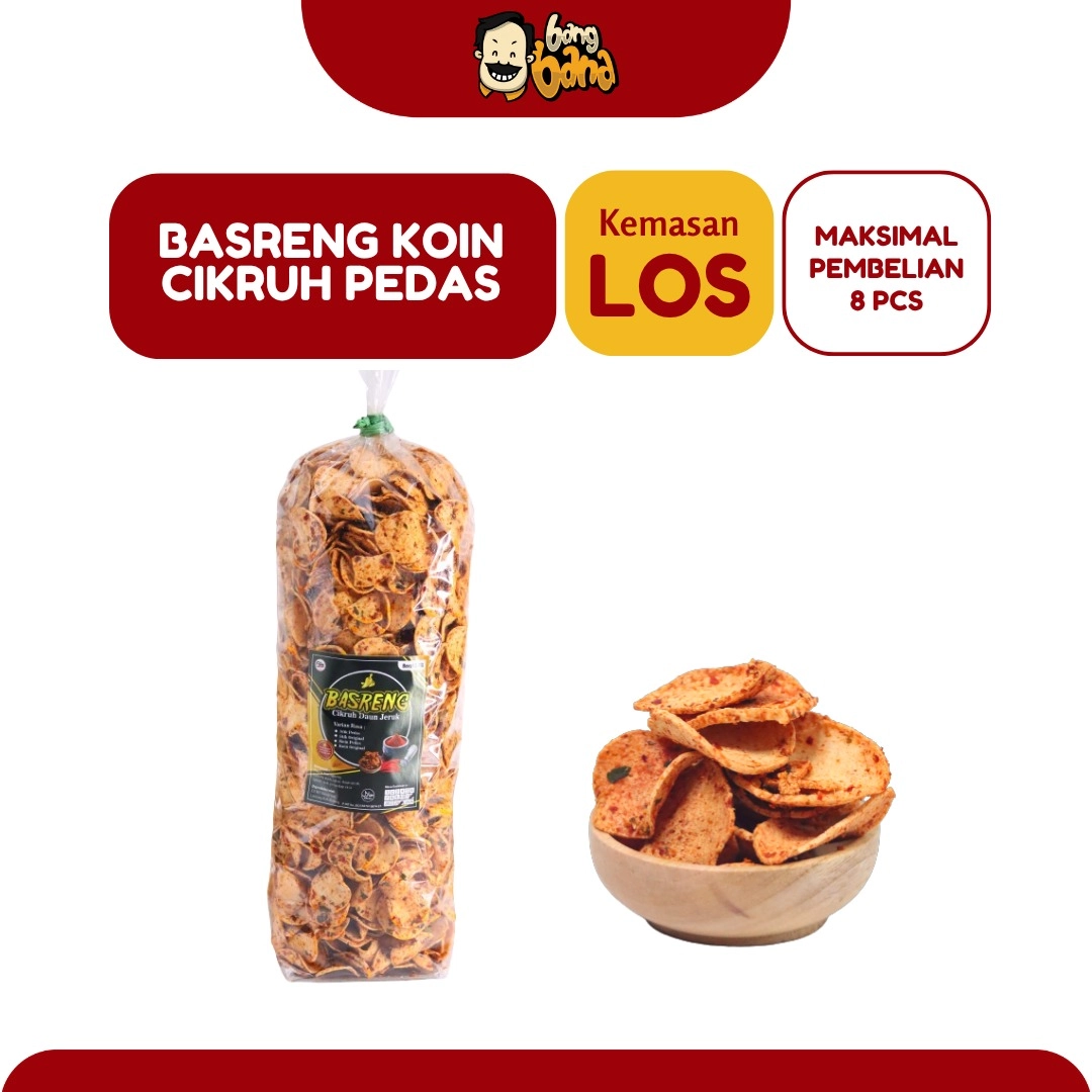 Basreng Koin Pedas Kemasan LOS 1,8kg