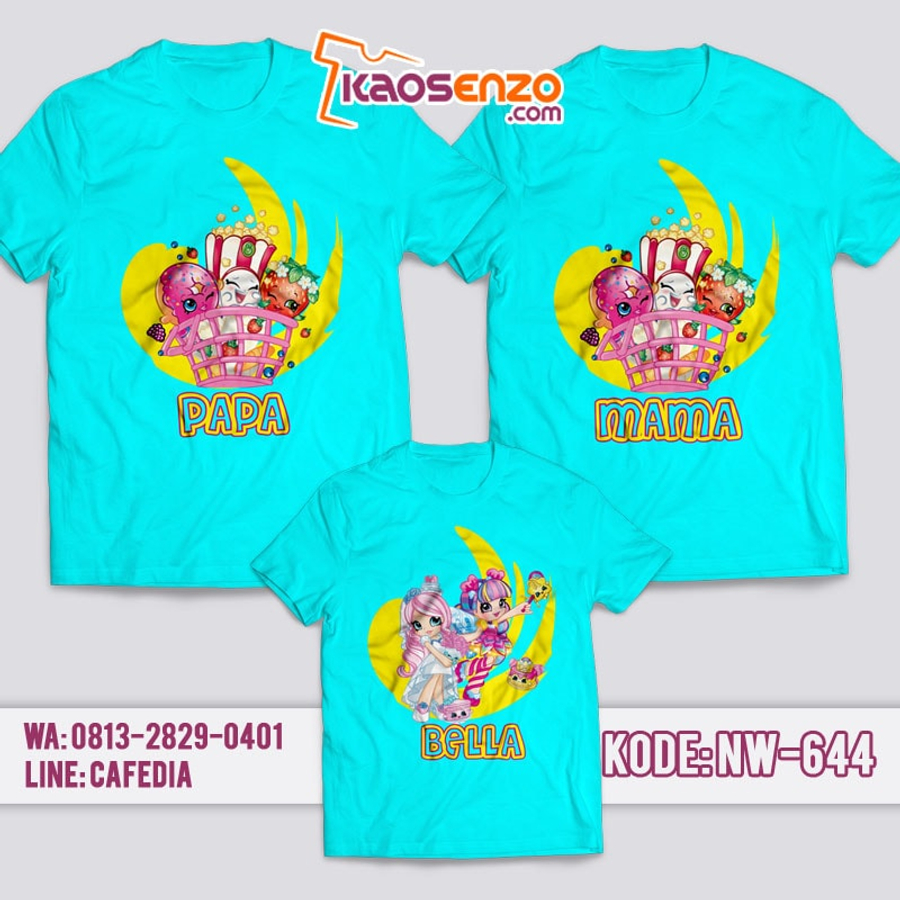 Jual Baju  Couple Keluarga Kaos  Family  Shopkins Terbaru