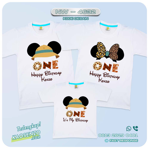 Baju Kaos Couple Keluarga Mickey Mouse| Kaos Family Mickey Mouse | Kaos Mickey Mouse - NW 4632