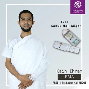 Kain Ihram Pria FREE 1Pcs Sabuk Haji MIQOT