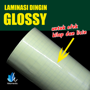 Bahan Laminasi Dingin GLOSSY 1 ROL ( 31cm x 45 meter)