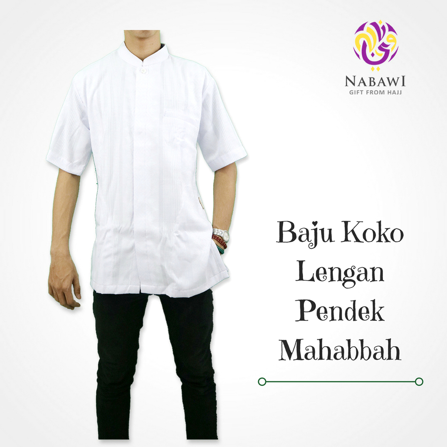 Baju Koko Baju Taqwa Mahabbah Lengan Pendek Baju Koko Baju Taqwa Mahabbah Lengan Pendek