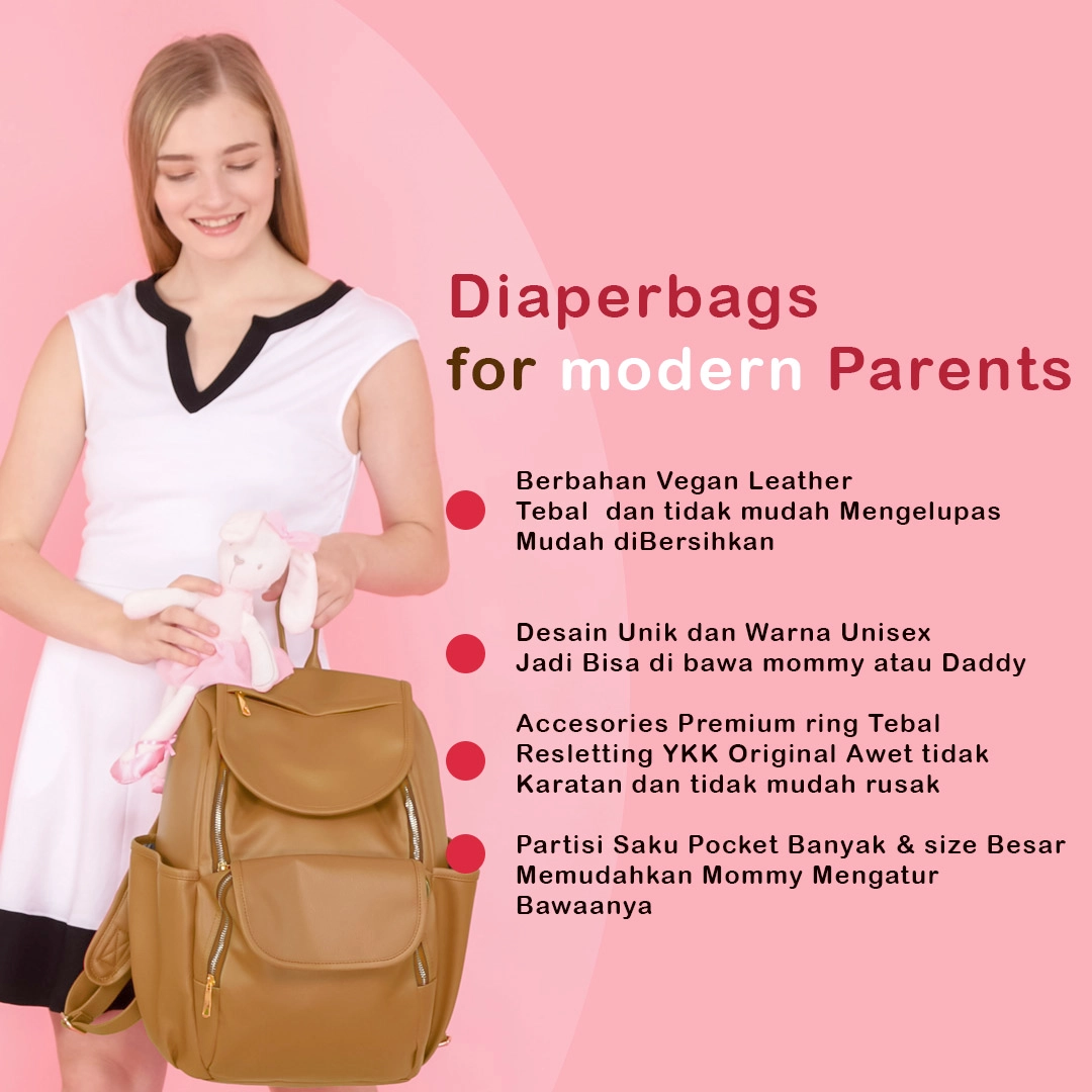Tas Bayi Ransel backpack diaperbags Caramel Pack 